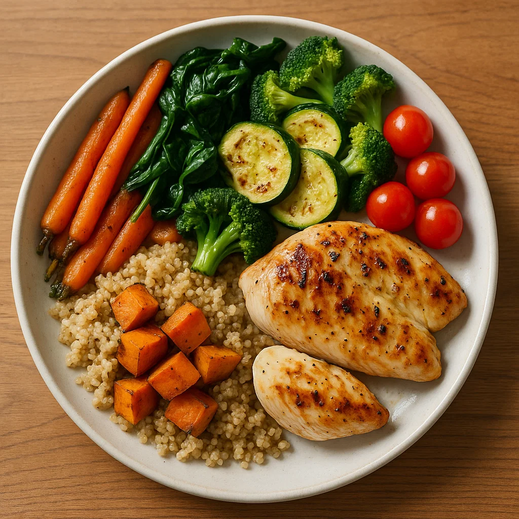 Assiette équilibrée 50-25-25